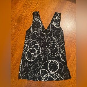 Y2K Express Metallic Sparkle Knit V-Neck Tank Top